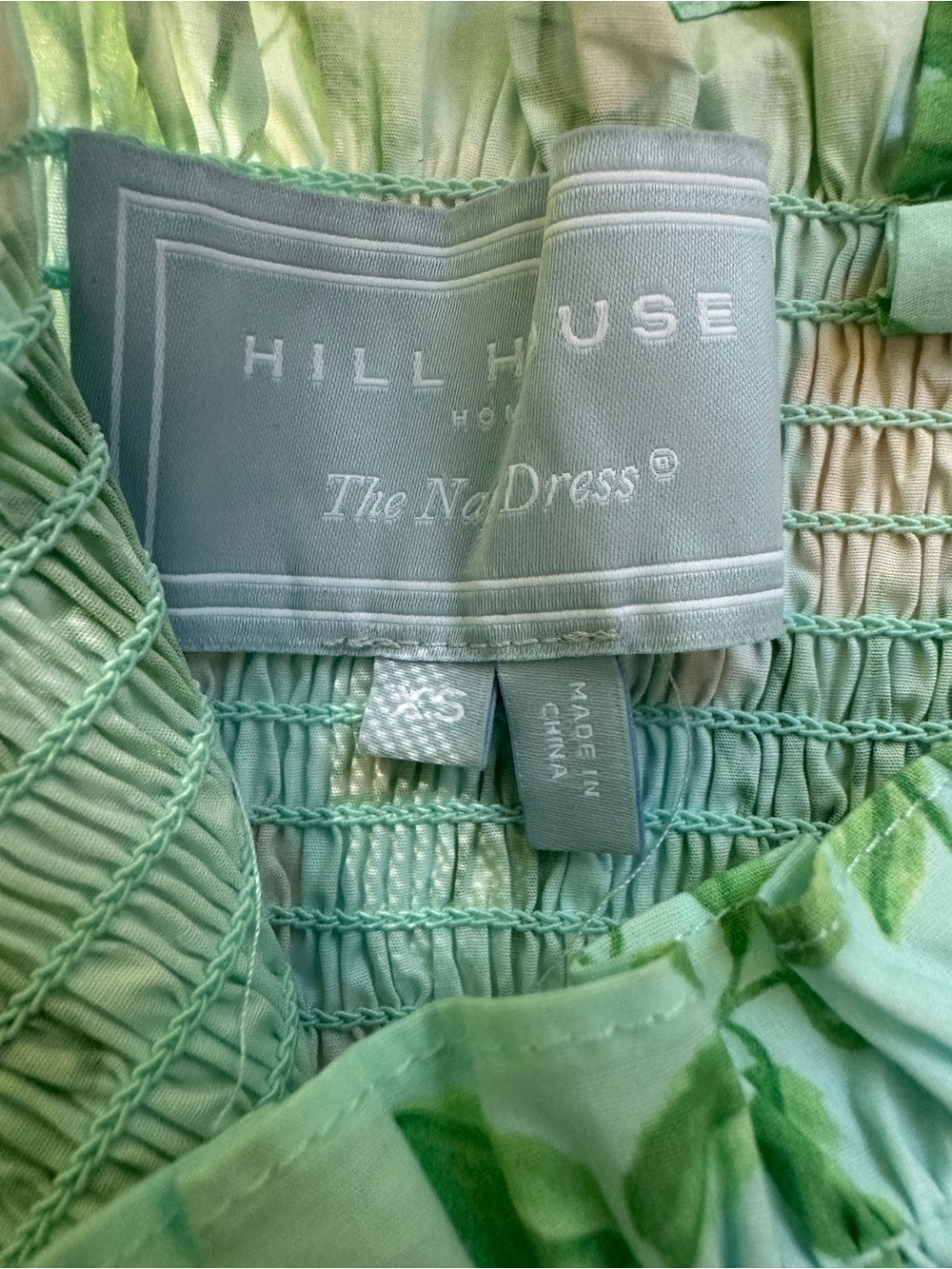 Hill House Elizabeth Nap dress. Blue Rose poplin. XS. EUC - Picture 7 of 7